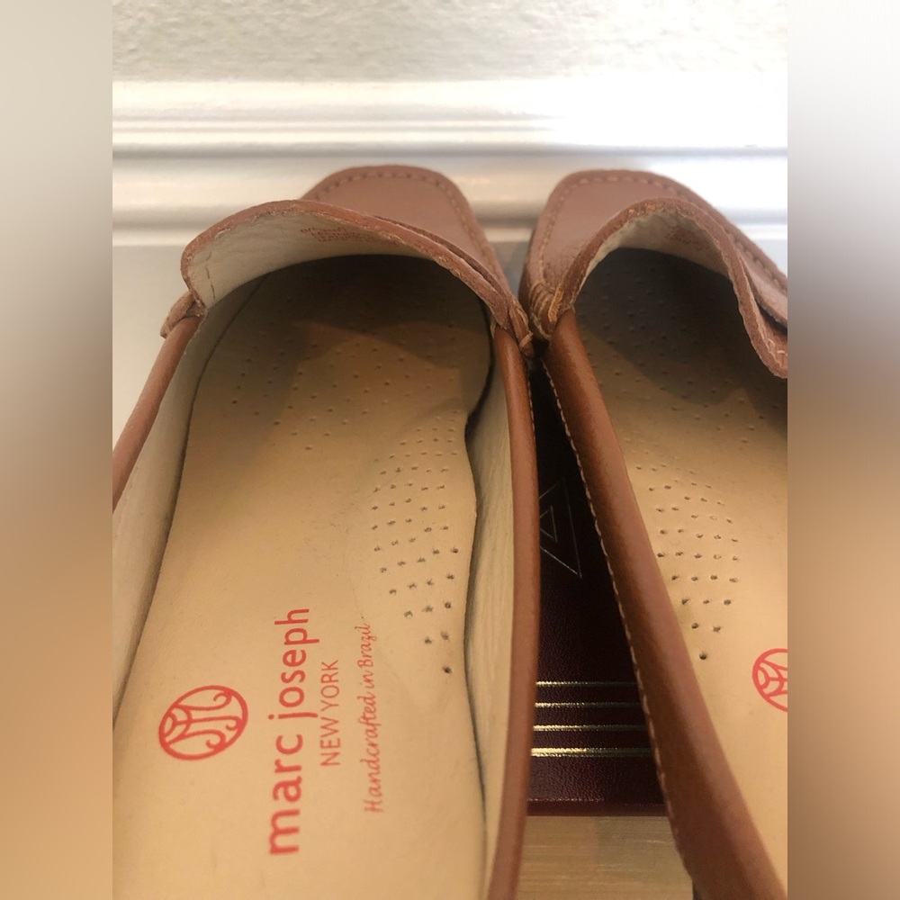 MARC JOSEPH - Union Penny Loafer Mule + Cognac Grainy + NWT - Picture 10 of 16